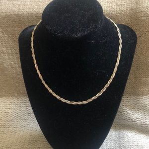 Vintage Sterling Silver Braided Necklace